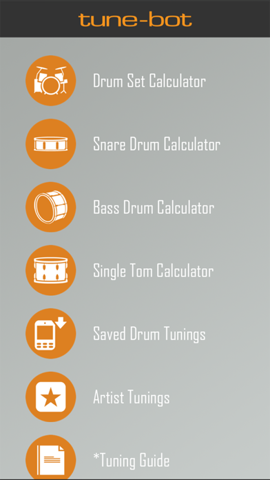 Drum Tuning Calculator Screenshot