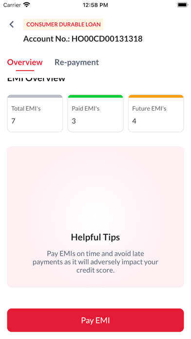 Mahindra Finance Consumer Loan Screenshot