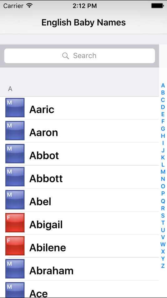 #1. Baby Names - English (iOS) 由: UMateY