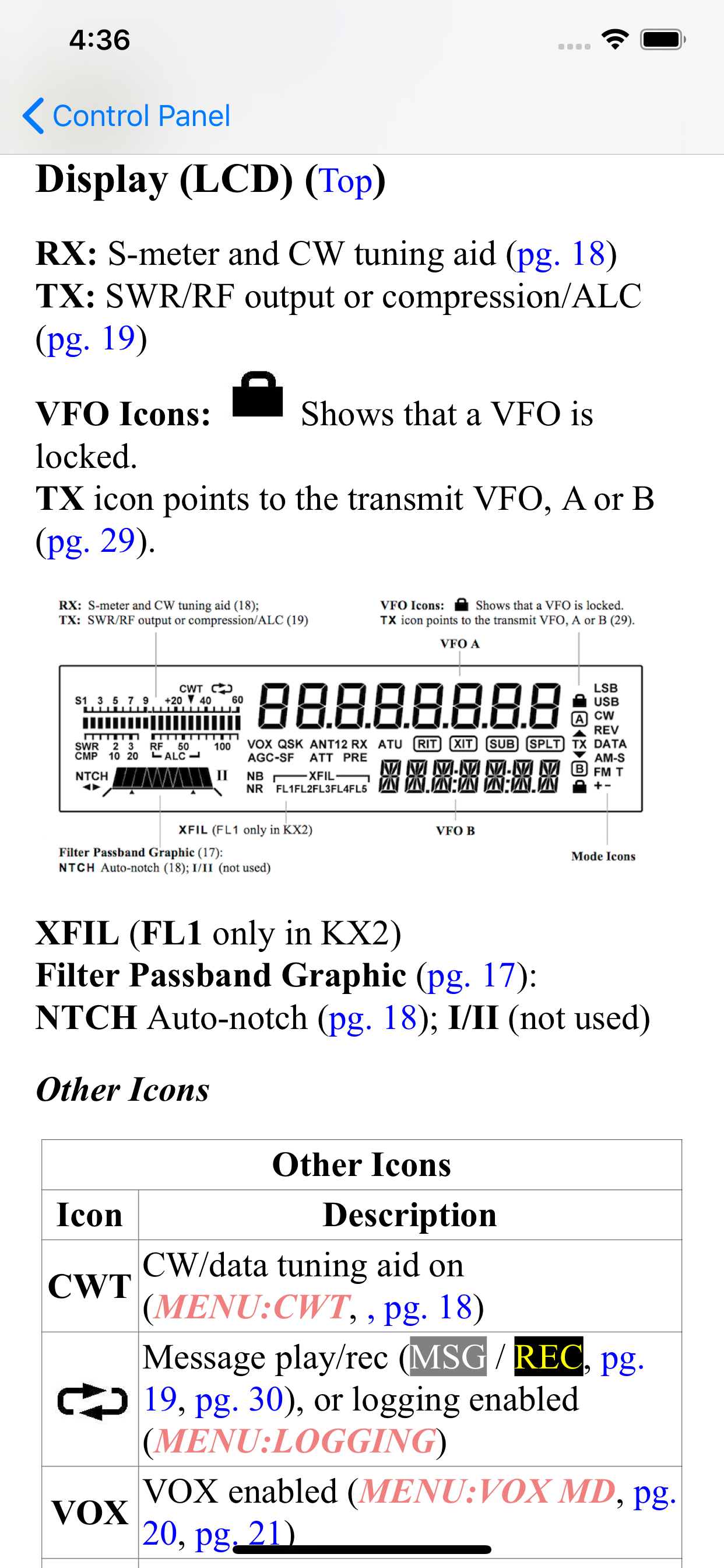 KX2 Micro Manual screenshot 3