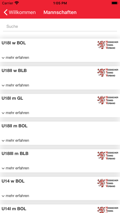 Tennisklub Langen e.V. Screenshot