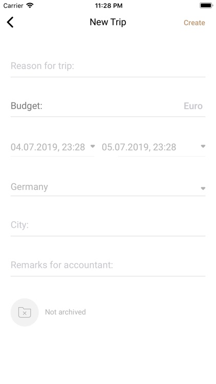 Book One- Reisekosten & Spesen