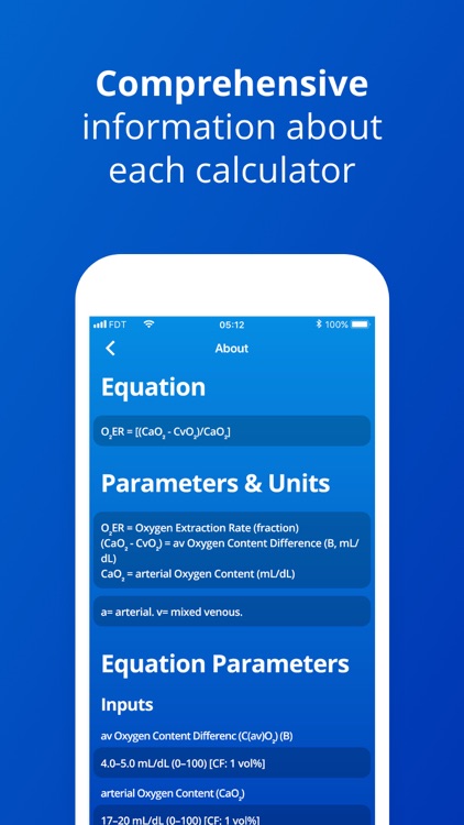 Critical Care – Perfusion Calc