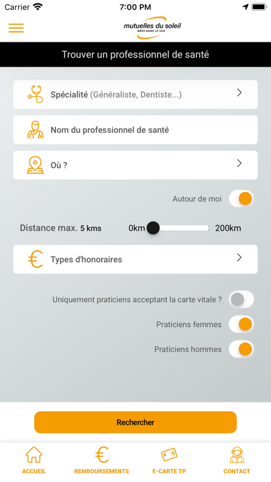 Mutuelles du Soleil Screenshot