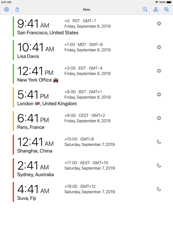 Time Intersect - World Time iPad screenshot 7 - Utilities app