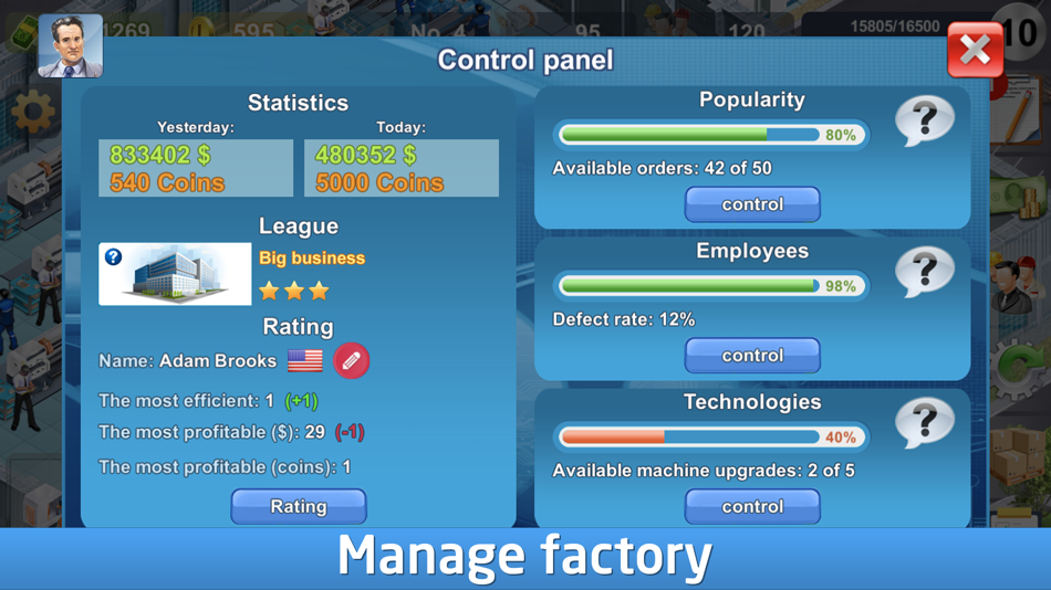 #5. Industrialist - My factory (iOS) 由: STM GAMES FZCO