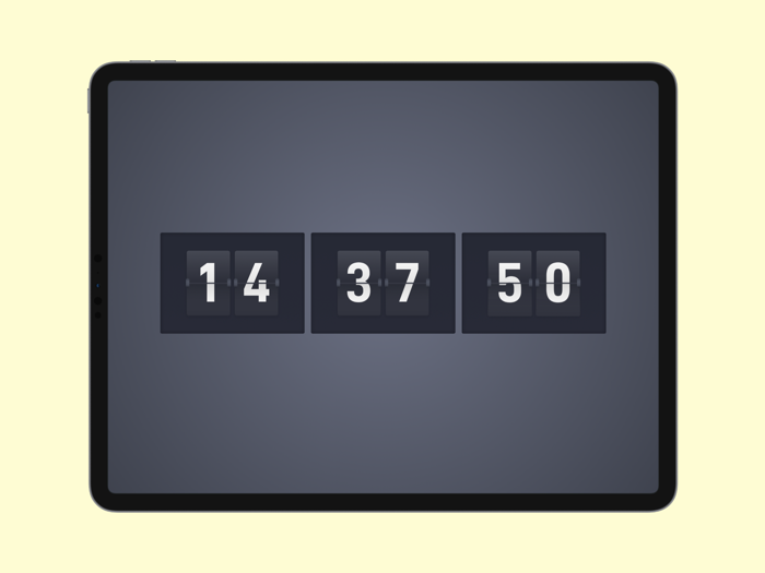 Infinity Clock-Time Art Widget