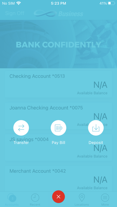Infinity Bank for Business Screenshot