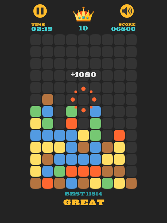 Screenshot #4 pour Clear The Blocks, Merge Colors