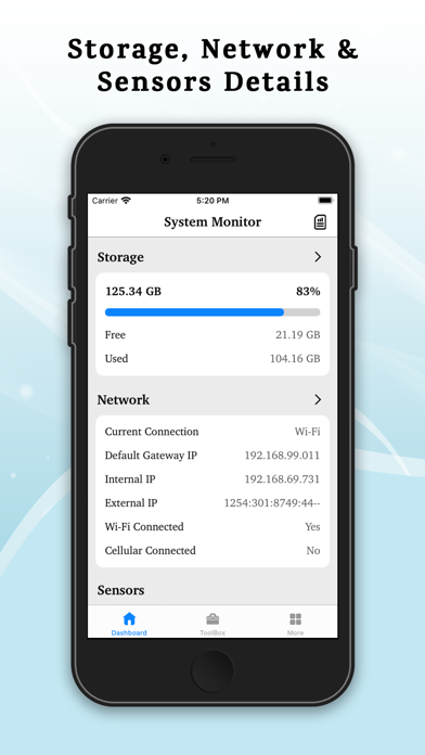 System Monitor - Device Info Screenshot