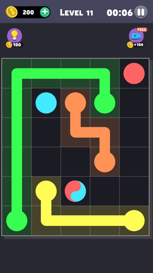#6. Same Color: Connect The Dots (iOS) Podle: INDIEZ GLOBAL PTE. LTD.