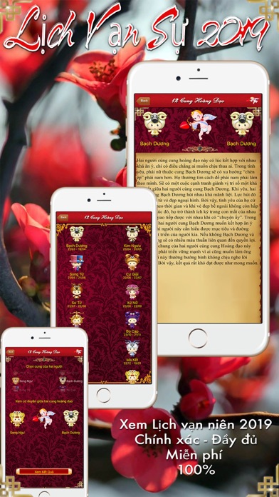 Lịch Vạn Niên Phong Thuỷ Tử Vi Screenshot
