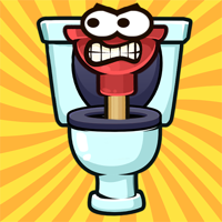 Angry Plunger Toilet Monster