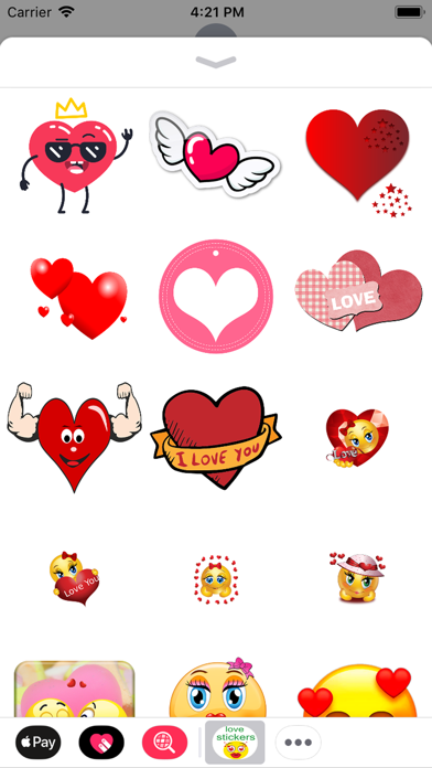 love you stickers Screenshot