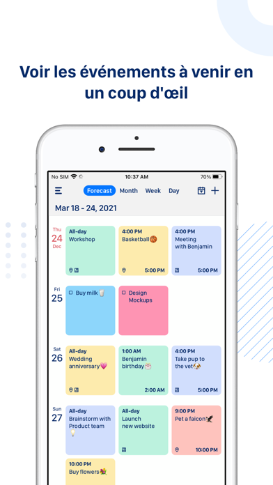 Screenshot #3 pour Tiny Calendar: Planner & Tasks