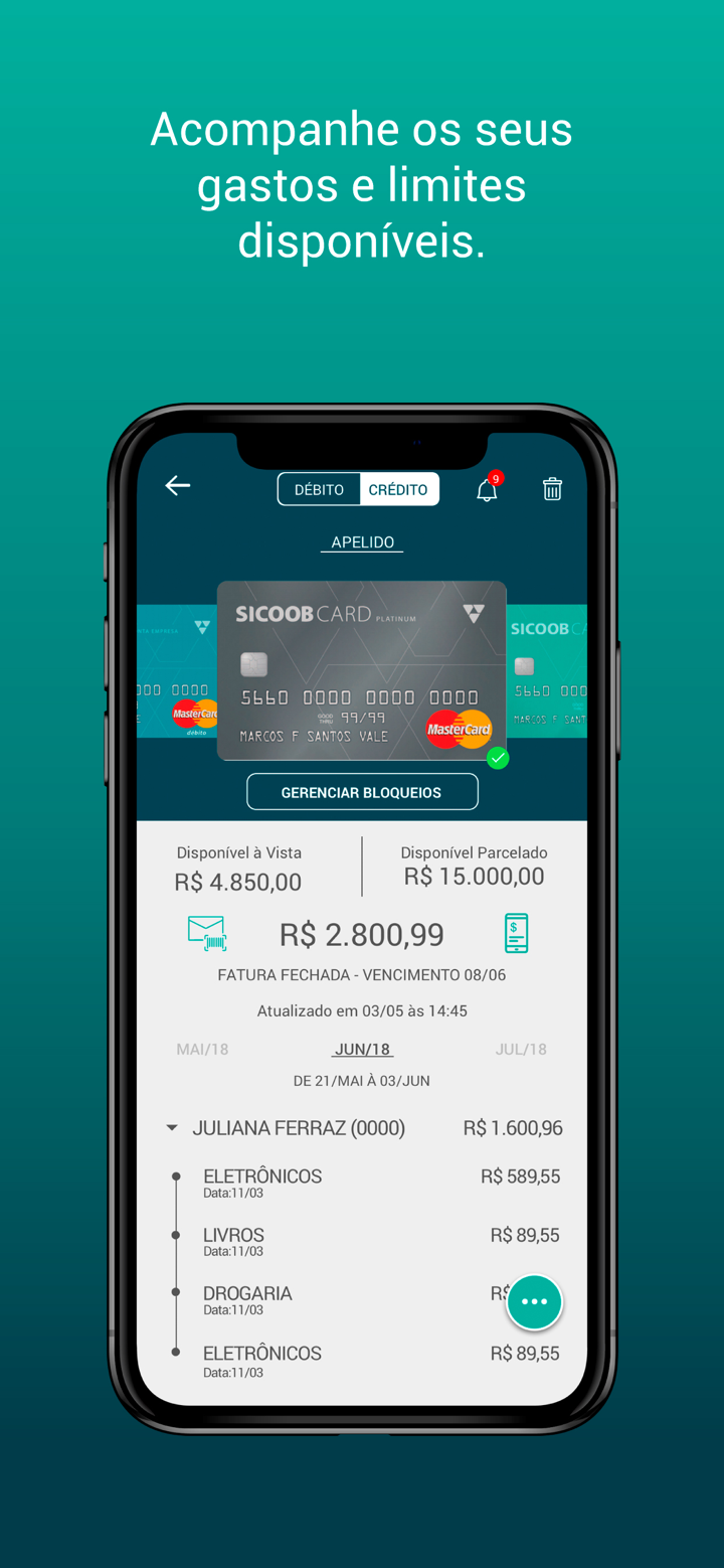 Sicoobcard Mobile screenshot 2