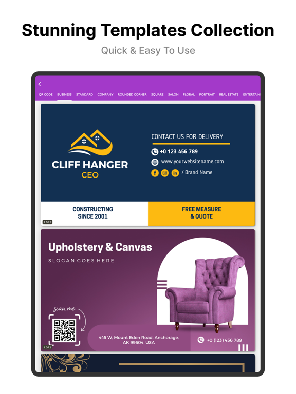 Screenshot #5 pour Business Card Maker, Creator