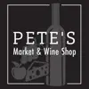 Pete's Wine Shop delete, cancel