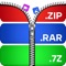 Icon Zip Rar Extractor - Zip,Unzip
