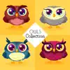 Cute Owl Emojis delete, cancel