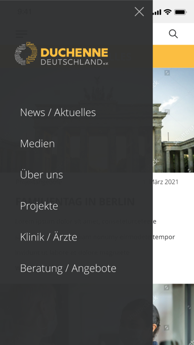 Duchenne Deutschland Screenshot