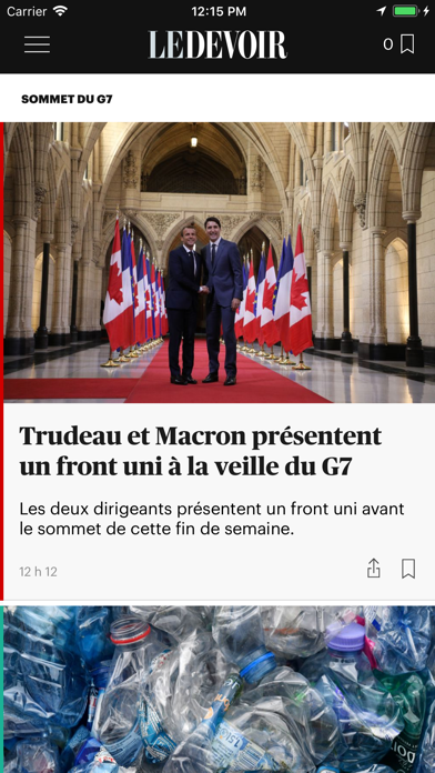 Le Devoir Mobile Screenshot