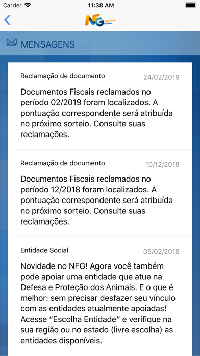 Nota Fiscal Gaúcha - Oficial Screenshot