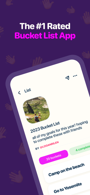 ‎Bucket List - The Bucket App Screenshot