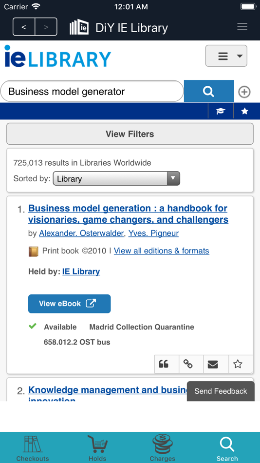 #5. DiY IEU Library (iOS) 由: IE Business School