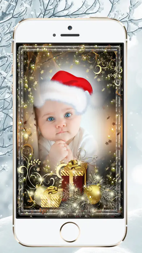 Winter Merry Xmas Photo Frames