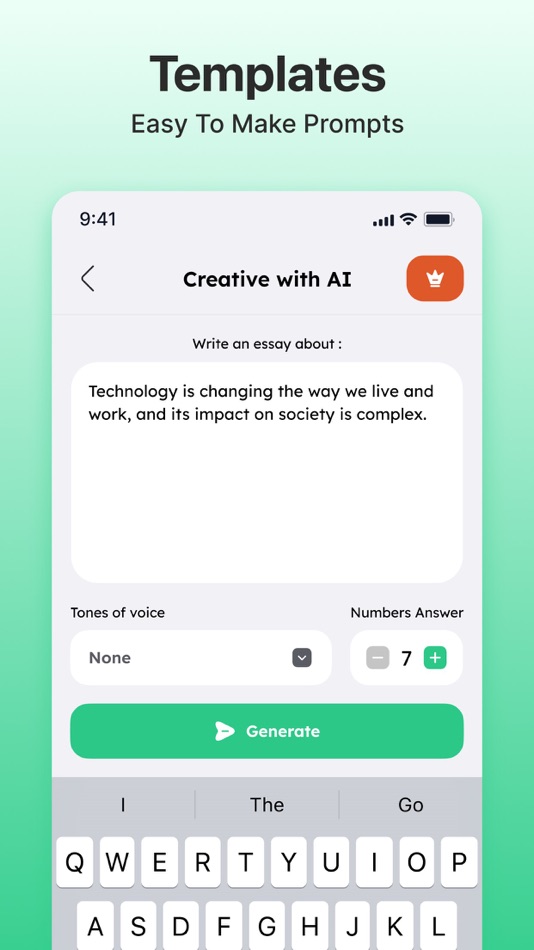 #5. AI Writer: Chatbot Assistant (iOS) 由: Busicard.io