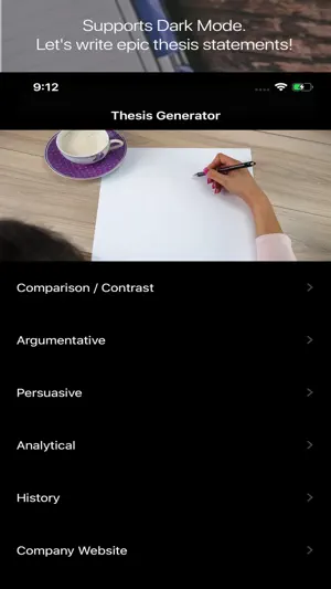 Thesis Generator screenshot 1