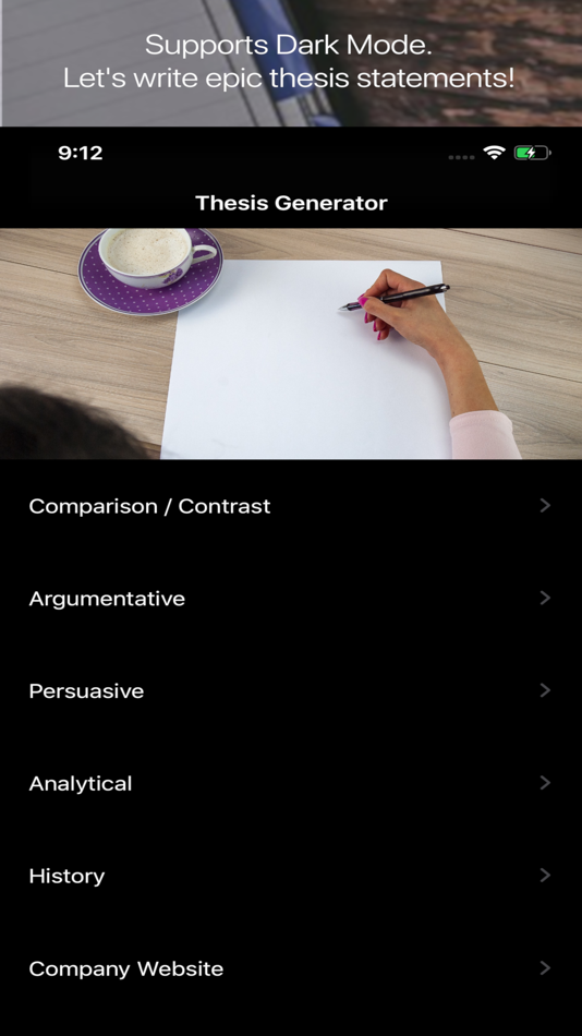 Thesis Generator - 5.6 - (iOS)