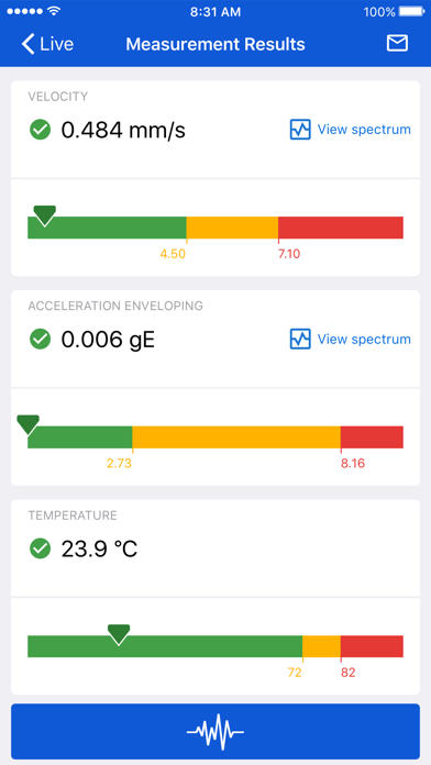 SKF QuickCollect Screenshot