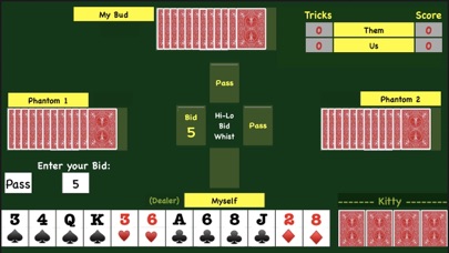 Hi-Lo Bid Whist Screenshot