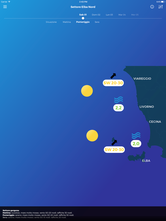 LaMMA Meteo iPad screenshot 4 - Weather app
