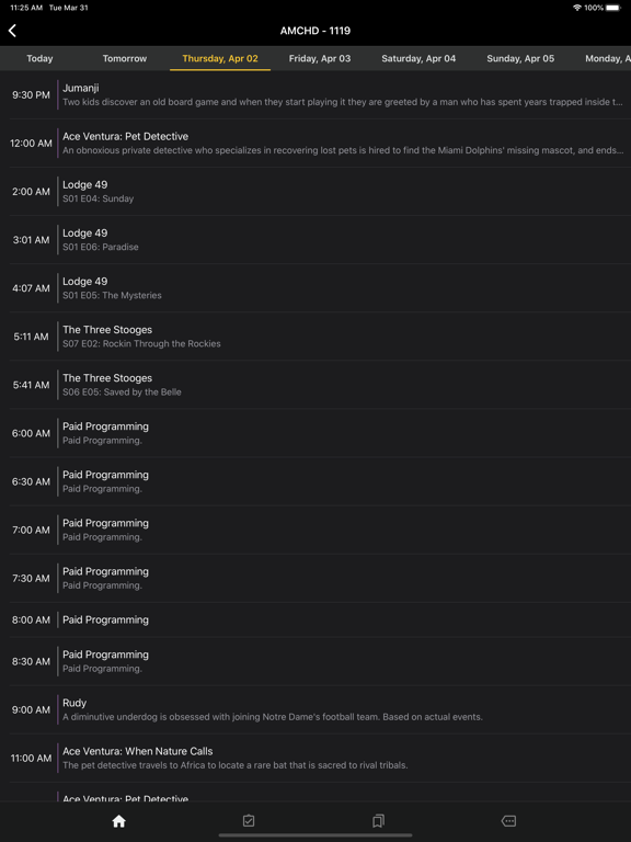 TV Listings Plus iPad screenshot 2 - Entertainment app