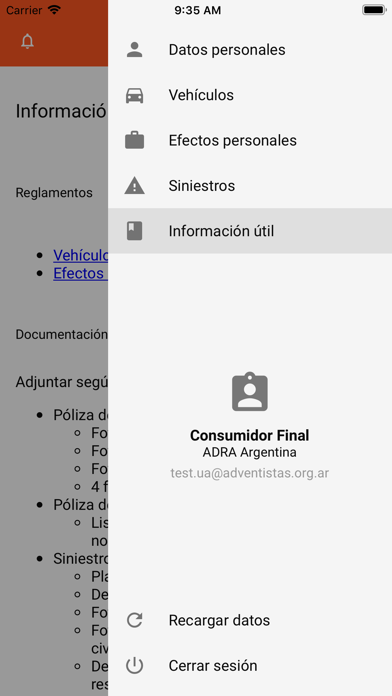 App screenshot