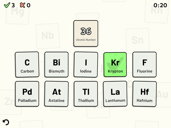 Periodic Table Quiz iPad screenshot 4 - Education app