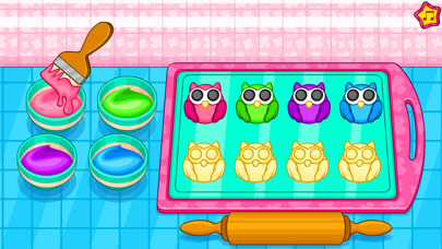 Cooking owl cookies game Screenshot