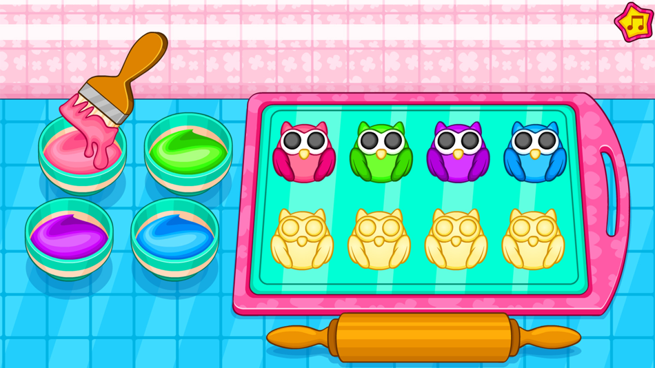 #5. Cooking owl cookies game (iOS) 由: Les Placements R.A. Inc.