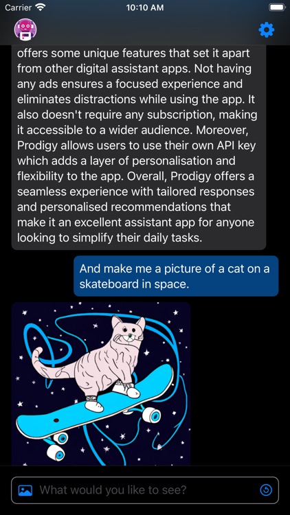 Prodigy - AI chat assistant