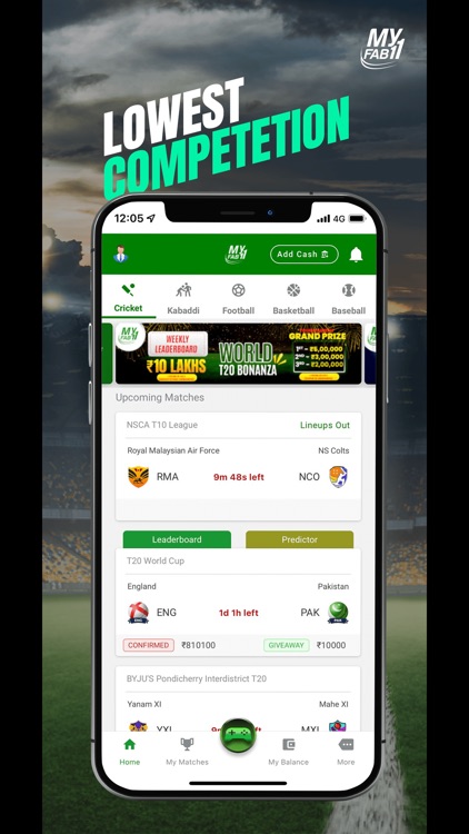 MyFab11 - Fantasy Cricket App by FANTASY SPORTS MYFAB11 PVT. LTD.