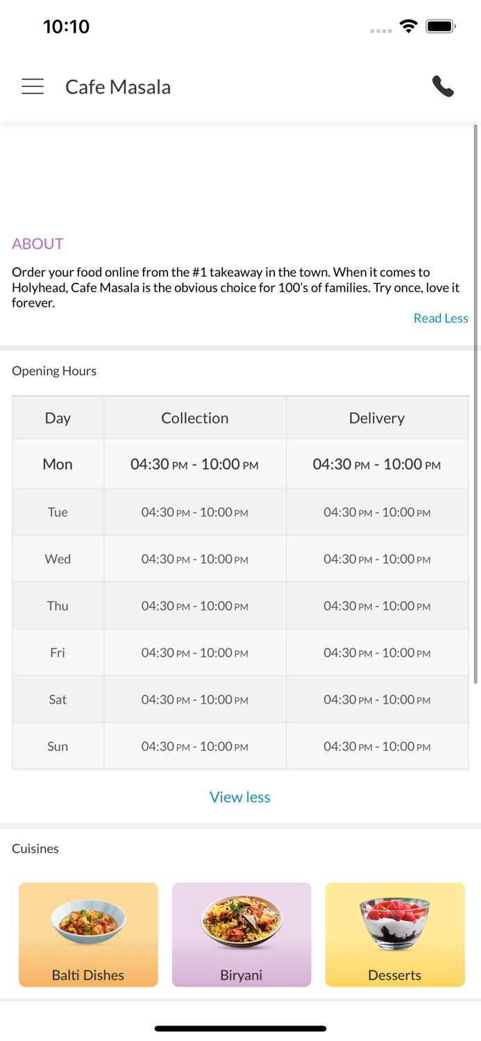 Cafe Masala Holyhead