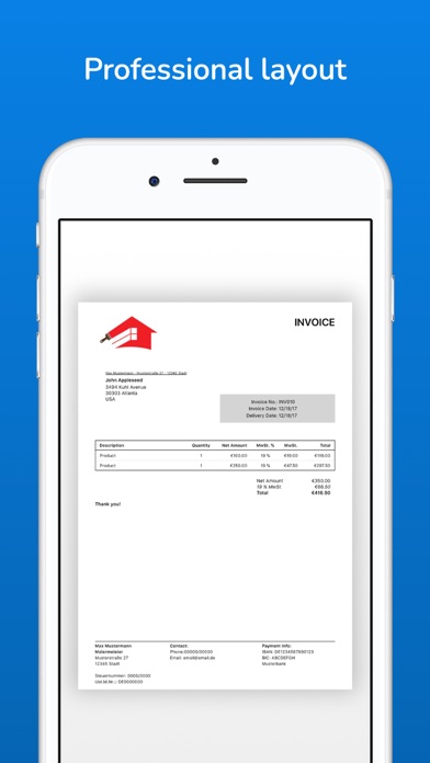 BillMore - Create Invoices Screenshot