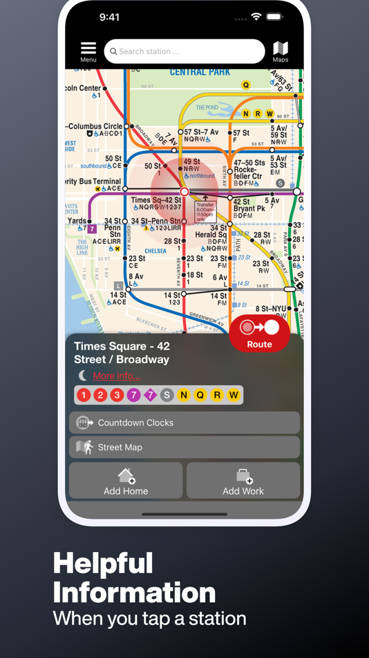 #5. New York Subway MTA Map NYC (iOS) 게시자: Mapway Limited