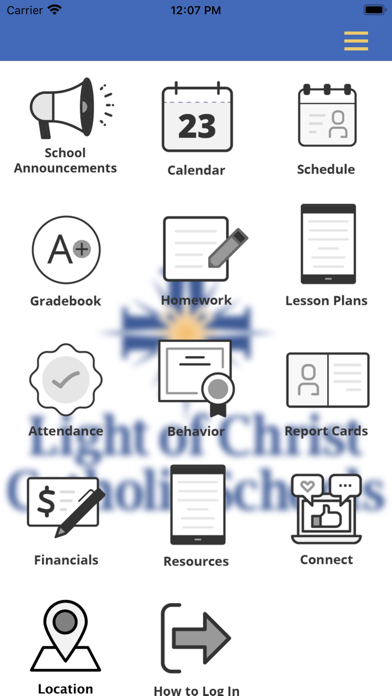 LOC Catholic Schools Screenshot