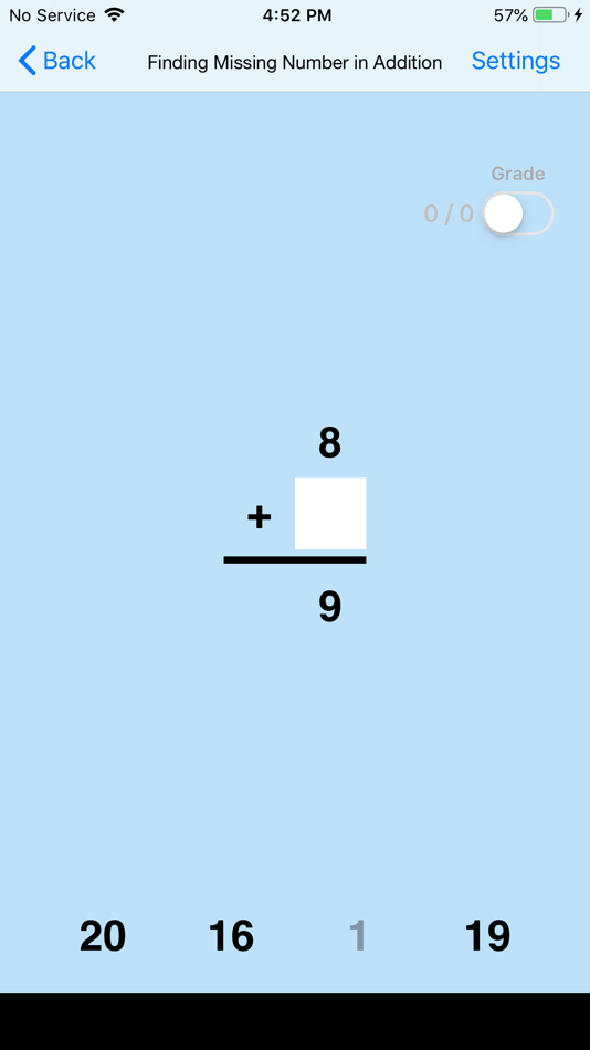 #2. Find Missing Number Addition (iOS) By: Blooming Kids Software LLC