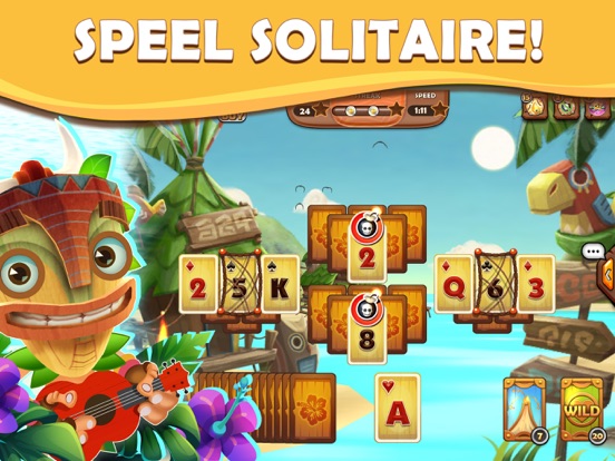 Tiki Solitaire TriPeaks iPad app afbeelding 1