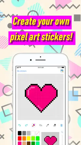 Game screenshot Stixel - Pixel Art Stickers mod apk